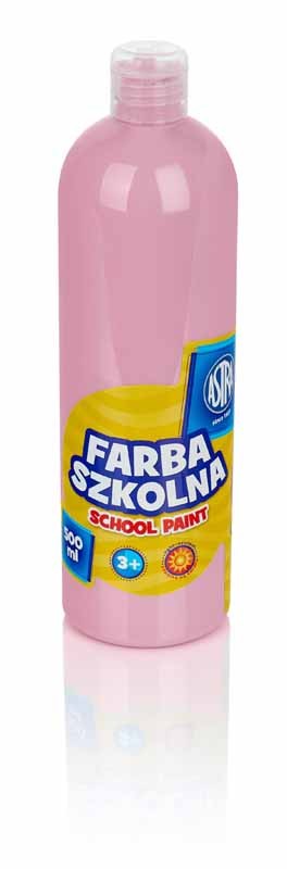 Astra Farba szkolna 500 ml jasnorozowa (301112008) 301112008 (5900263240234)