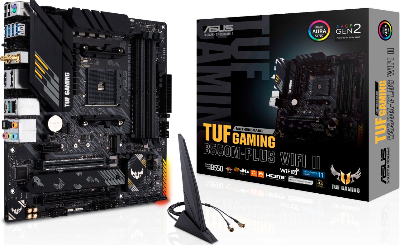 ASUS TUF GAMING B550M-PLUS (WI-FI) II pamatplate, mātesplate