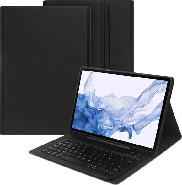 Tech-Protect Sc Pen + Keyboard Case Samsung Galaxy Tab S7+ Plus/S8+ Plus/S7 FE 12.4 Black planšetdatora soma