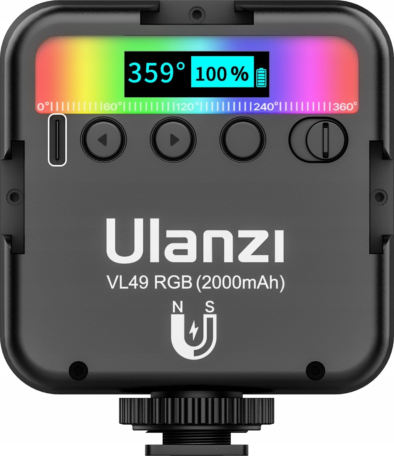 Ulanzi Vl49 Rgb Led Diode Lamp Color Adjustment foto, video aksesuāri