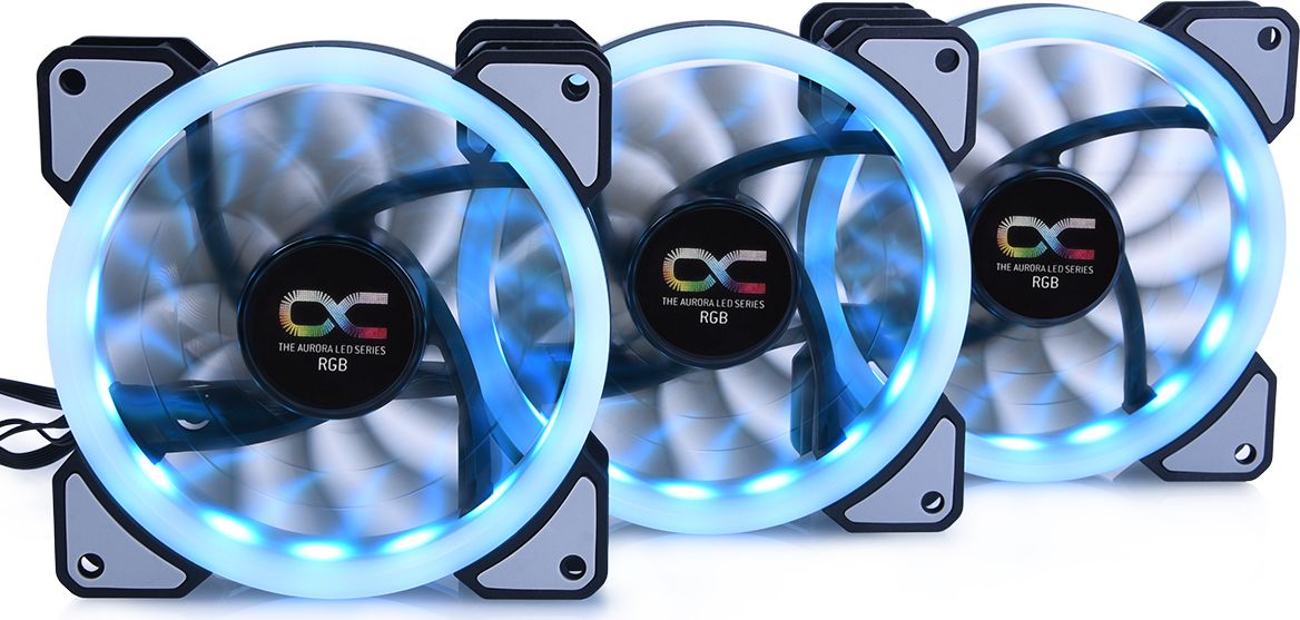 Wentylator Alphacool Eiszyklon Aurora LUX Digital RGB 3-pack + Hub (24804) 24804 (4250197248044) ventilators