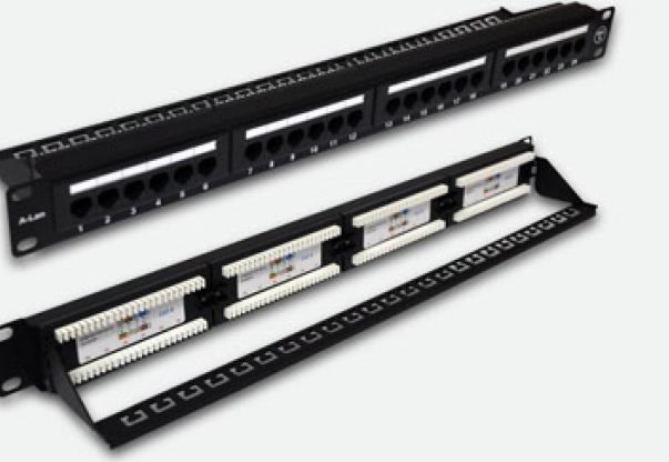 A-LAN Patchpanel UTP 24 port kat 6 Serveru aksesuāri