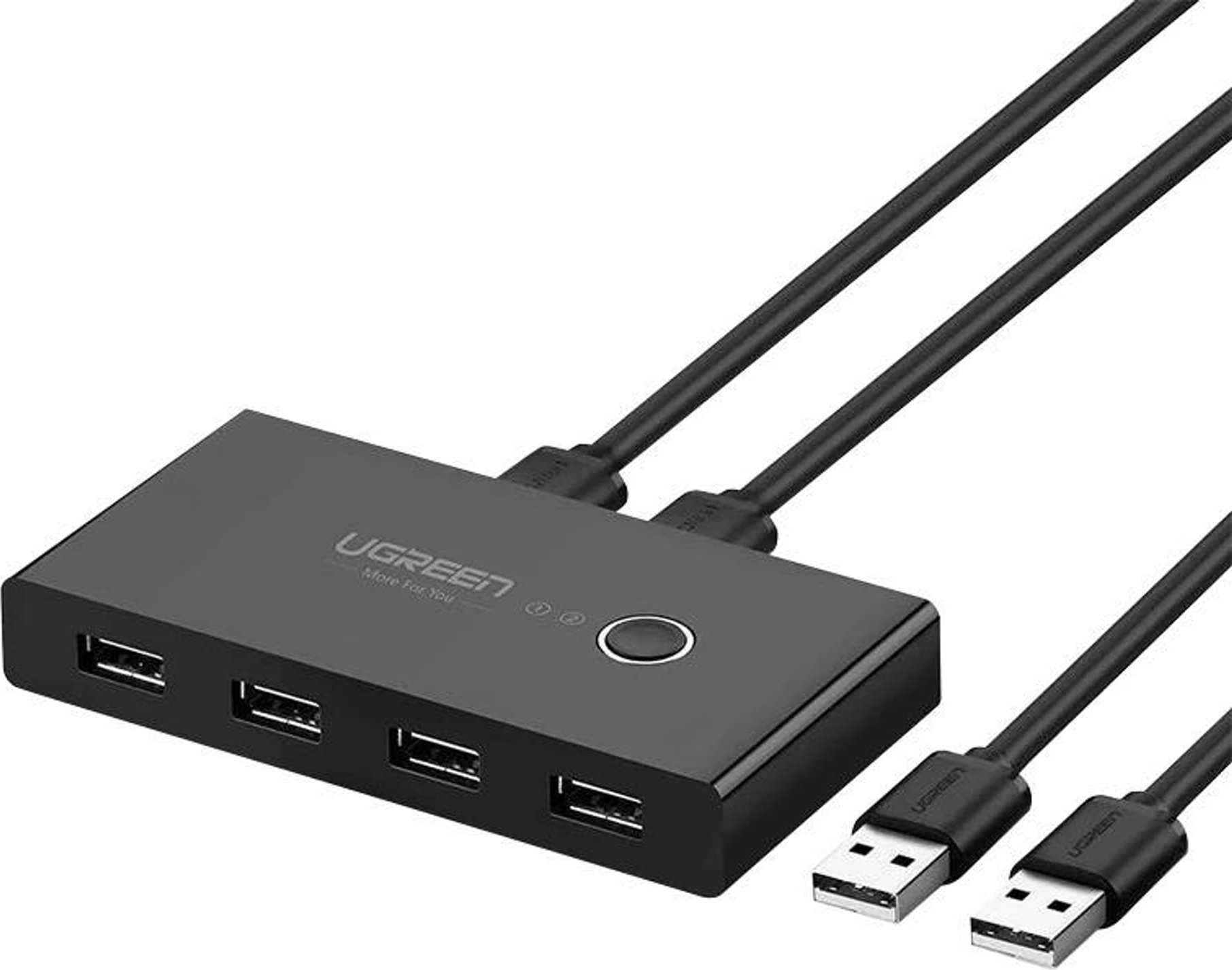 Ugreen 30768 interface hub USB 3.0 Type-A 5000 Mbit/s Black USB centrmezgli