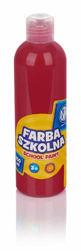 Astra Farba szkolna 250 ml ciemnoczerwona (301217007) 301217007 (5901137108124)