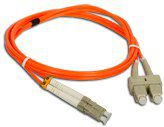 Act FO Patch cord SM LC-SC 1m 9/125 duplex FOC-LCSC-9SMD-1 kabelis, vads