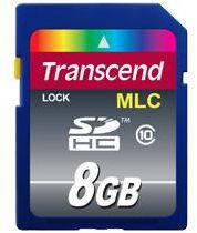 Transcend 8GB SDHC Class 10 8GB SDHC Klasse 10 Speicherkarte (TS8GSDHC10M) atmiņas karte