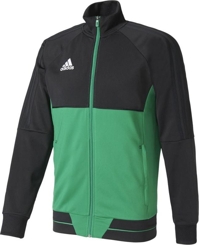 Adidas Bluza pilkarska Tiro 17 M czarno-zielona r. M (BQ2599) BQ2599*M (4057288155140)