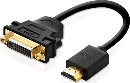 Adapter AV Ugreen HDMI - DVI-I czarny (20136) 20136 (6957303821365)