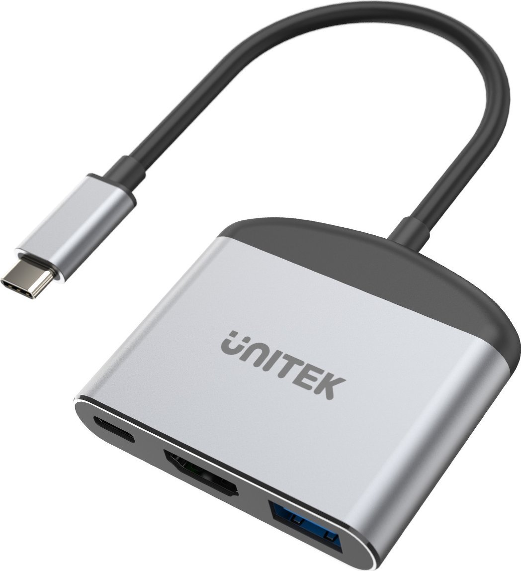 UNITEK ADAPTER USB-C - HDMI 2.1, USB-A, USB-C, PD adapteris