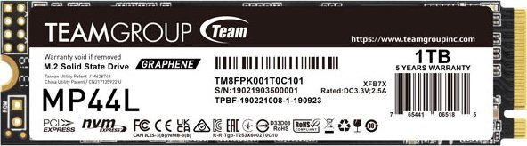 Team Group MP44L 1TB M.2 PCIe NVMe Gen4 x4 (5000/4500) SSD disks