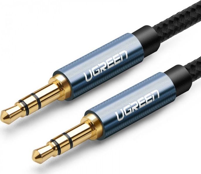 Ugreen Jack 3.5mm - Jack 3.5mm cable 2m blue (UGR639BLU) kabelis video, audio