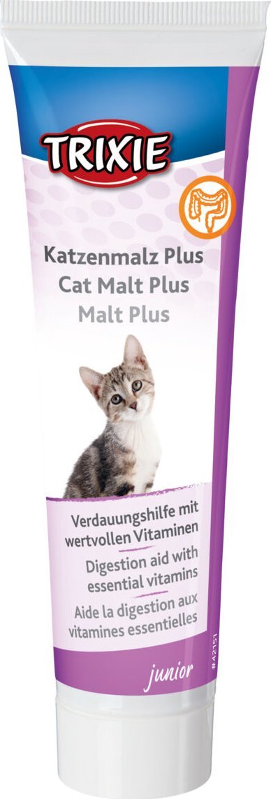 Trixie Cat Malt Plus, pasta odklaczajaca, dla kociat, 100g TX-42151 (4011905421513) kaķu barība