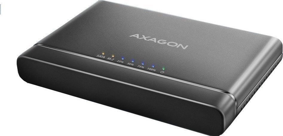 AXAGON ADSA-CC USB-C 10 Gbps NVMe M.2 2.5/3.5 S cietā diska korpuss