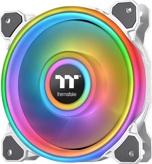 Thermaltake Riing Quad 14 RGB Radiator Fan TT Premium Edition Single Fan Pack - White, case fan ventilators