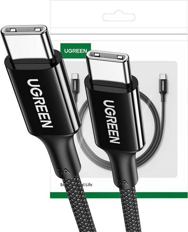 USB kabelis 20478 Ugreen US557 USB-C to USB-C cable, 100W, 5A (black) Ugreen