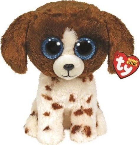 TY INC. TY BEANIE BOOS Pies Muddles brazowo-bialy 24cm 36487 36487 TY (008421364879)