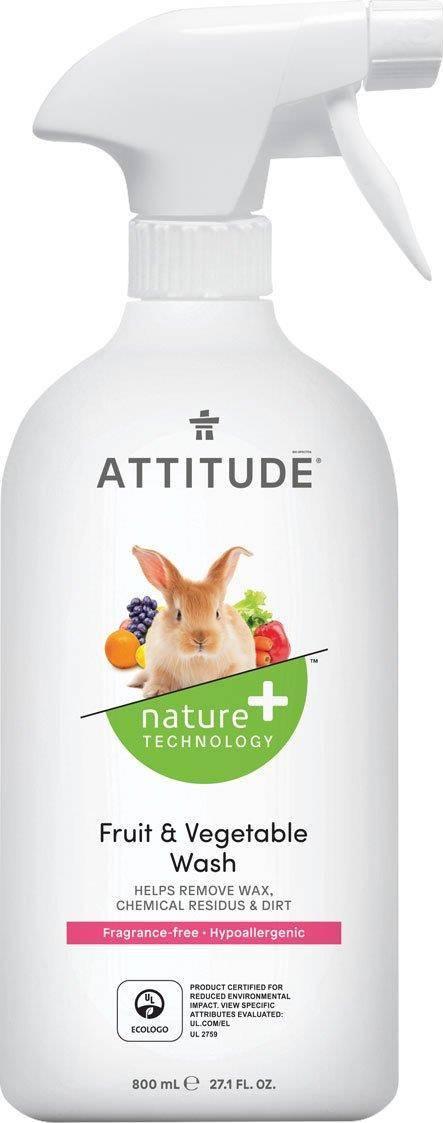 Attitude Attitude, Plyn do mycia owocow i warzyw, Bezzapachowy, 800 ml ATT07807 (626232407808) Sadzīves ķīmija