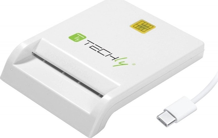Czytnik Techly Techly Czytnik Kart Stykowych Smart Card USB-C I-CARD CAM-USB2TYC (8051128108521) karšu lasītājs