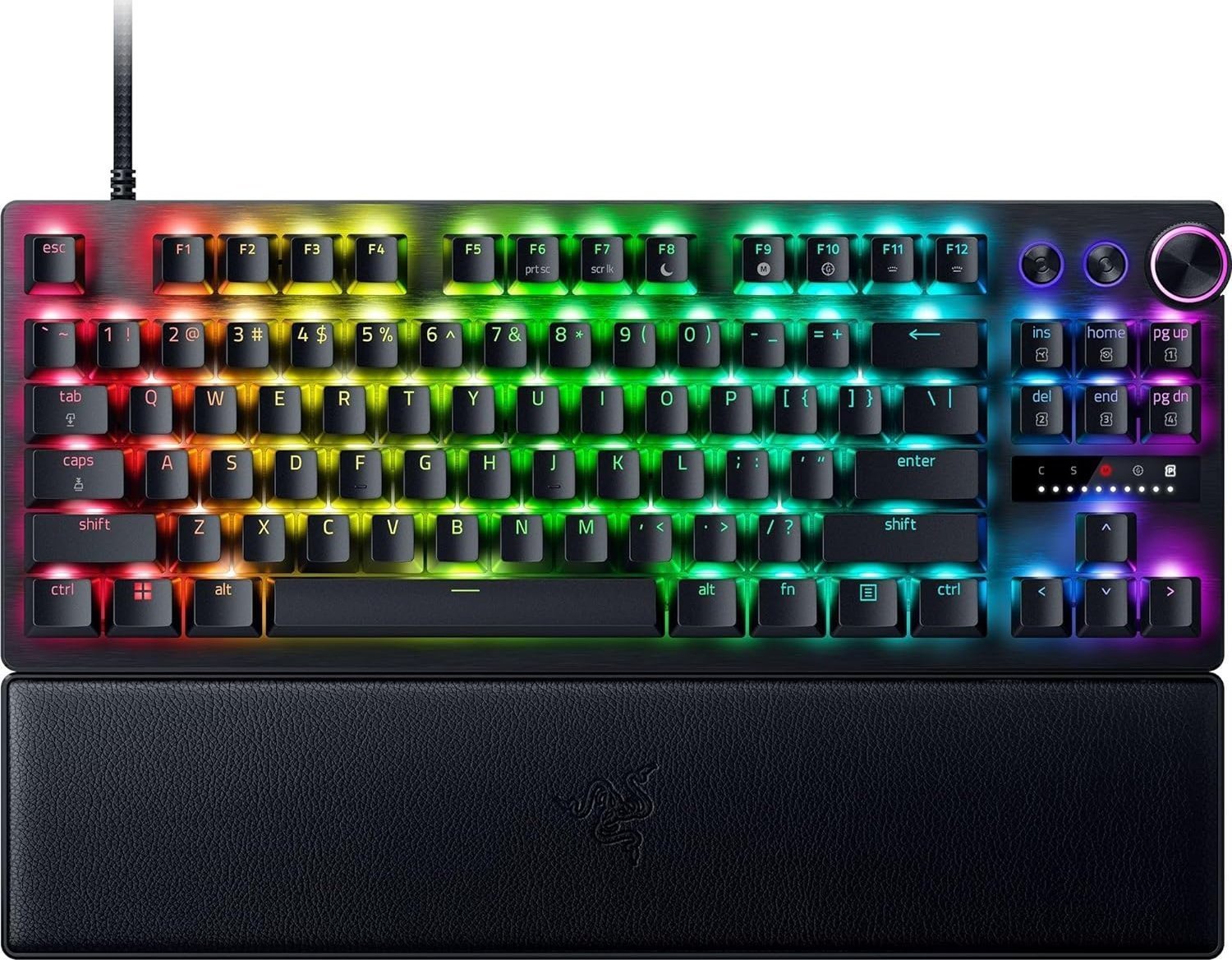 Razer Huntsman V3 Pro TKL, US, mehaniska, melna klaviatūra