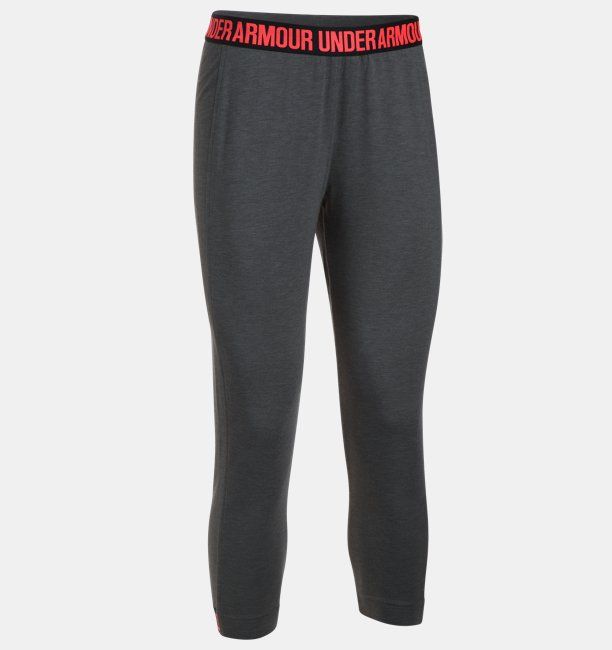 Under Armour Legginsy damskie Featherweight Fleece Crop szare r. XS (1294505-092) 1294505-092 (0190496617285)