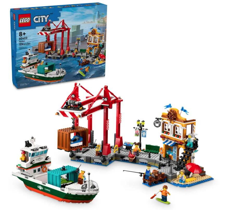 LEGO Blocks City 60422 Seaside Harbor with Cargo Ship LEGO konstruktors