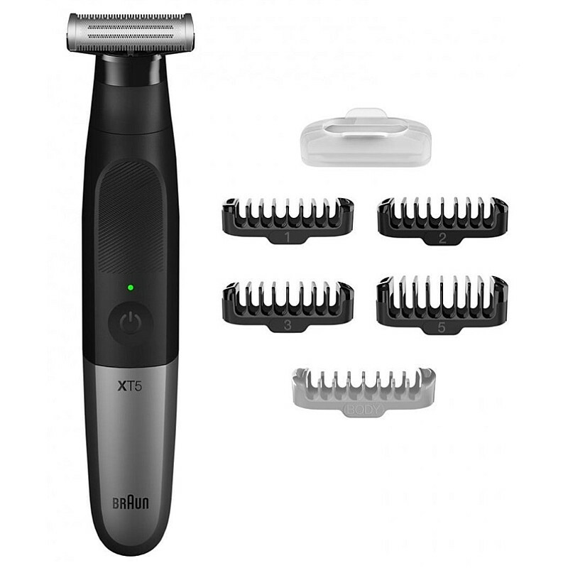 Braun | Hybrid Hair, Beard, Body Trimmer | XT5100 Series X | Operating time (max) 60 min | Wet & Dry | Black Vīriešu skuveklis