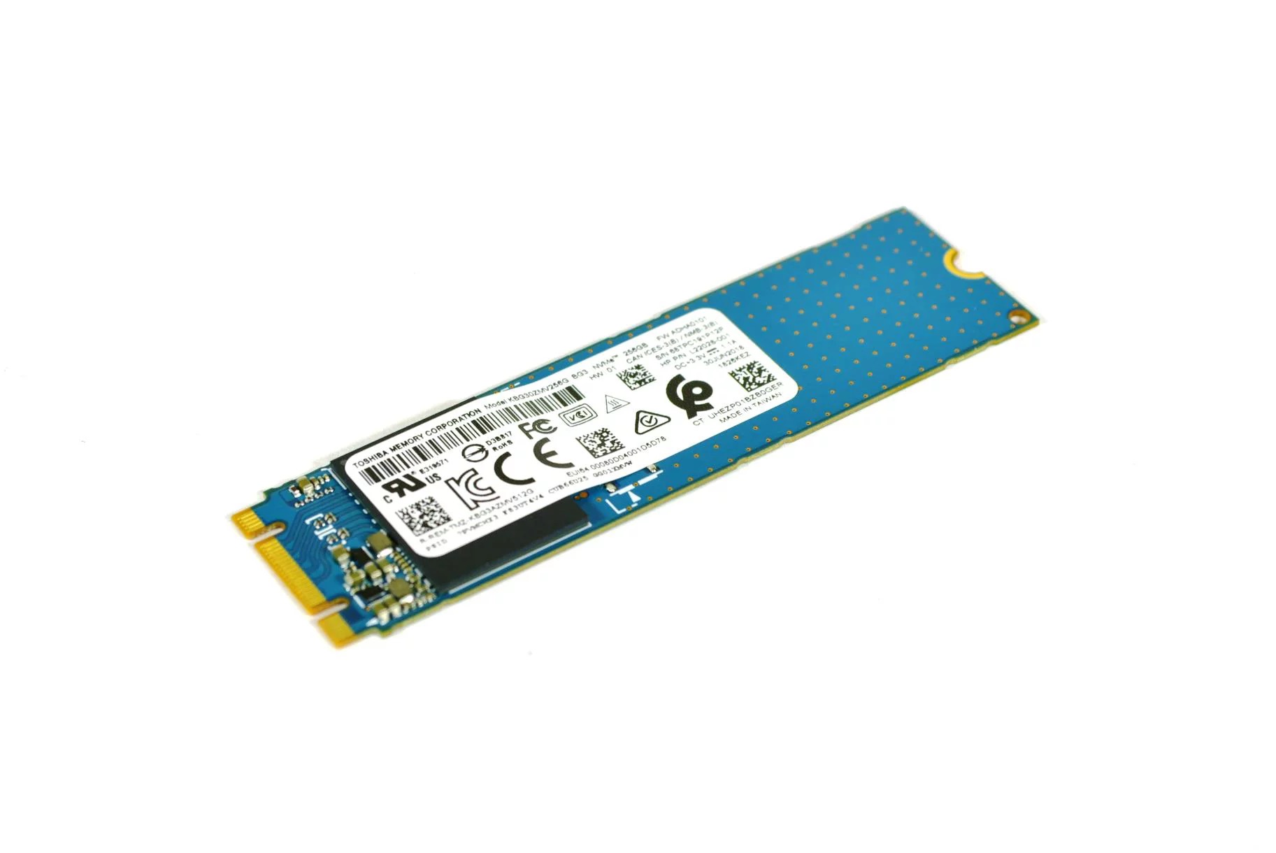 Toshiba 256GB NVMe PCIe M.2 2280 Solid State SSD (atjaunots, garantija 6 mēneši) SSD disks