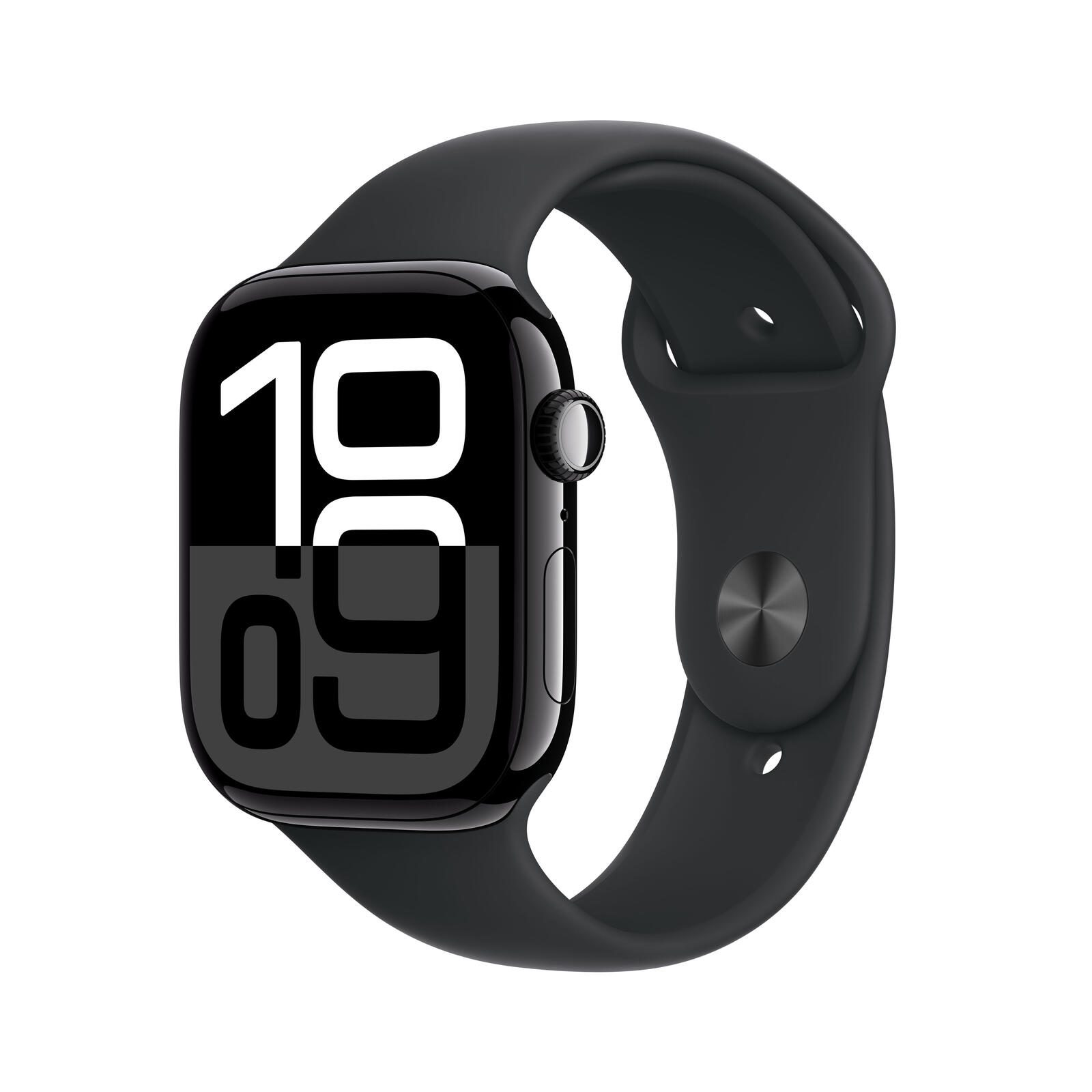 Apple Watch 10 46mm GPS Alu Sport M/L Jet Black/Black Viedais pulkstenis, smartwatch