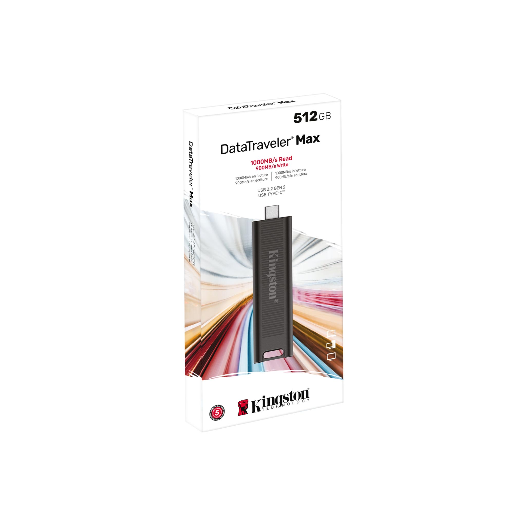 KINGSTON 512GB USB3.2 Gen 2 DataTraveler USB Flash atmiņa