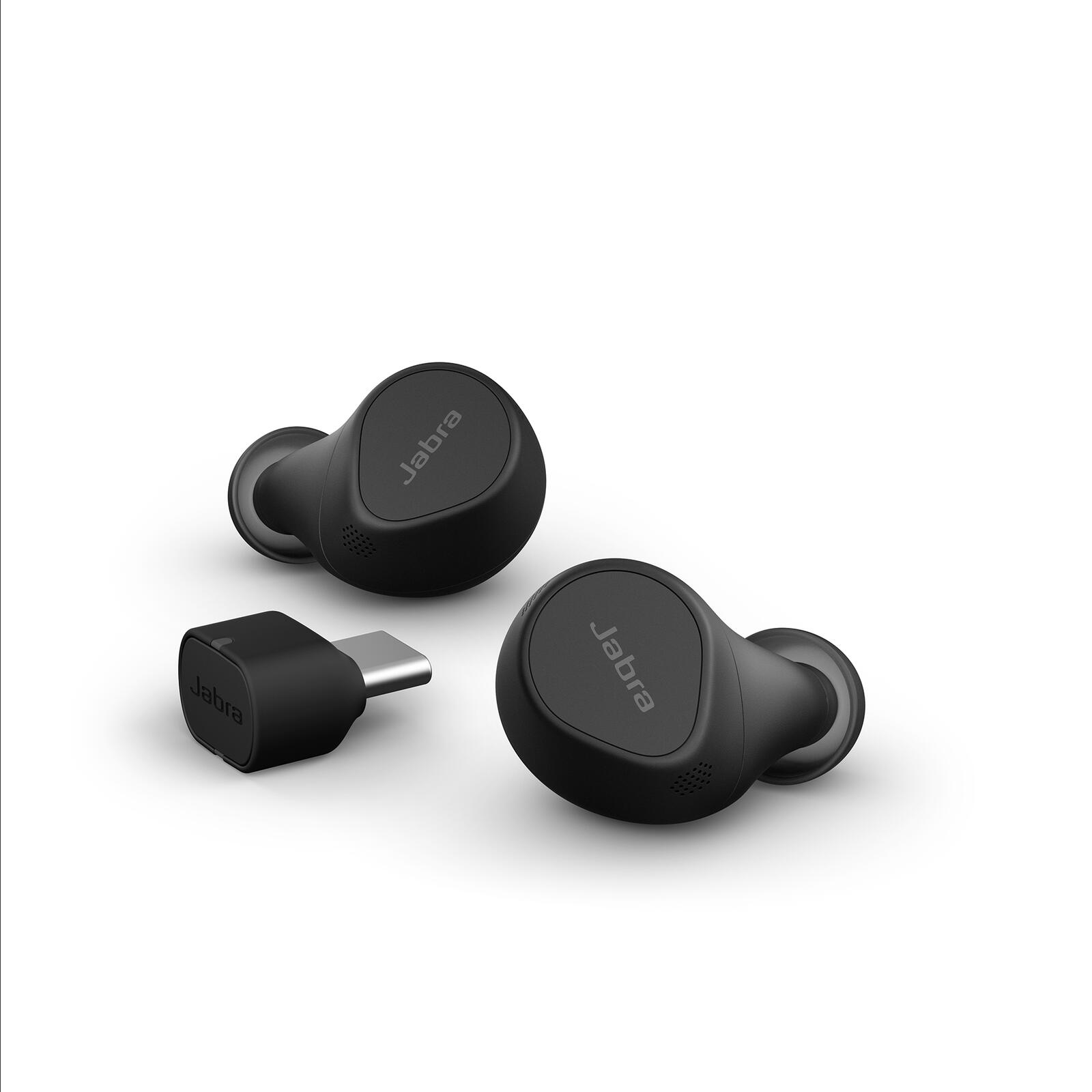 Jabra Evolve2 Buds UC Headset In-Ear (Bluetooth, kabellos, USB-C, Ladecase, Wireless-Charging-Pad) austiņas