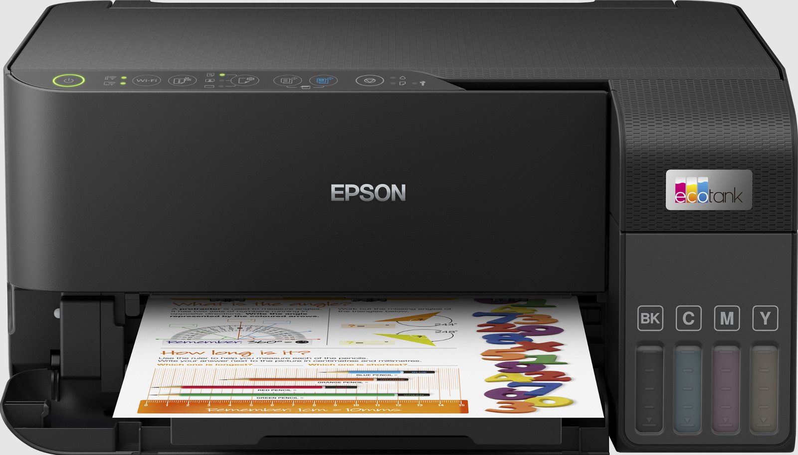 Epson EcoTank ET-2830 Tintenstrahl-Multifunktionsgerat (A4, 3in1, Drucker, Scanner, Kopierer, WLAN, Tintentanksystem) printeris