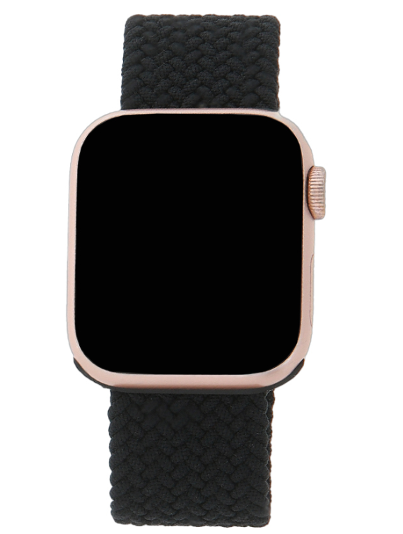 Mocco Elastīgā pulksteņu Siksniņa Priekš Apple Watch 38/40/41 mm / 128mm MC-EB-AW-128-BK (4752168122136) Viedais pulkstenis, smartwatch