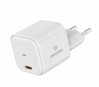Swissten GaN Travel Charger Tīkla Lādētājs USB-C 45W iekārtas lādētājs