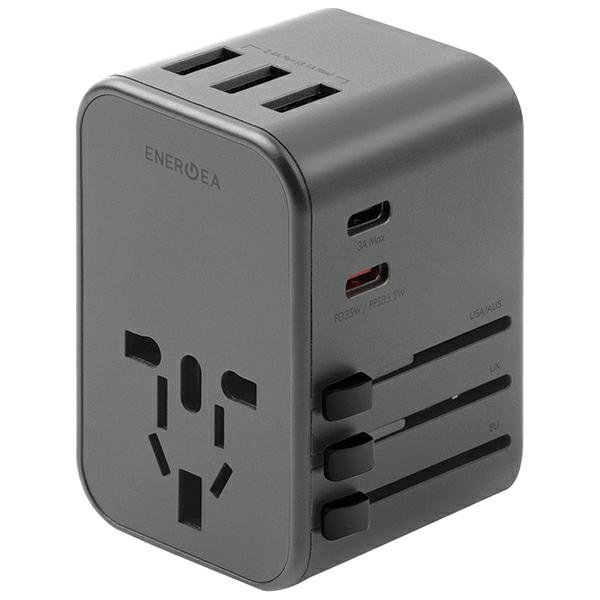 Energea TravelWorld USB-C PD Universālais Adapteris Lādētājs 35W TWA35-GUN (6957879461699) iekārtas lādētājs