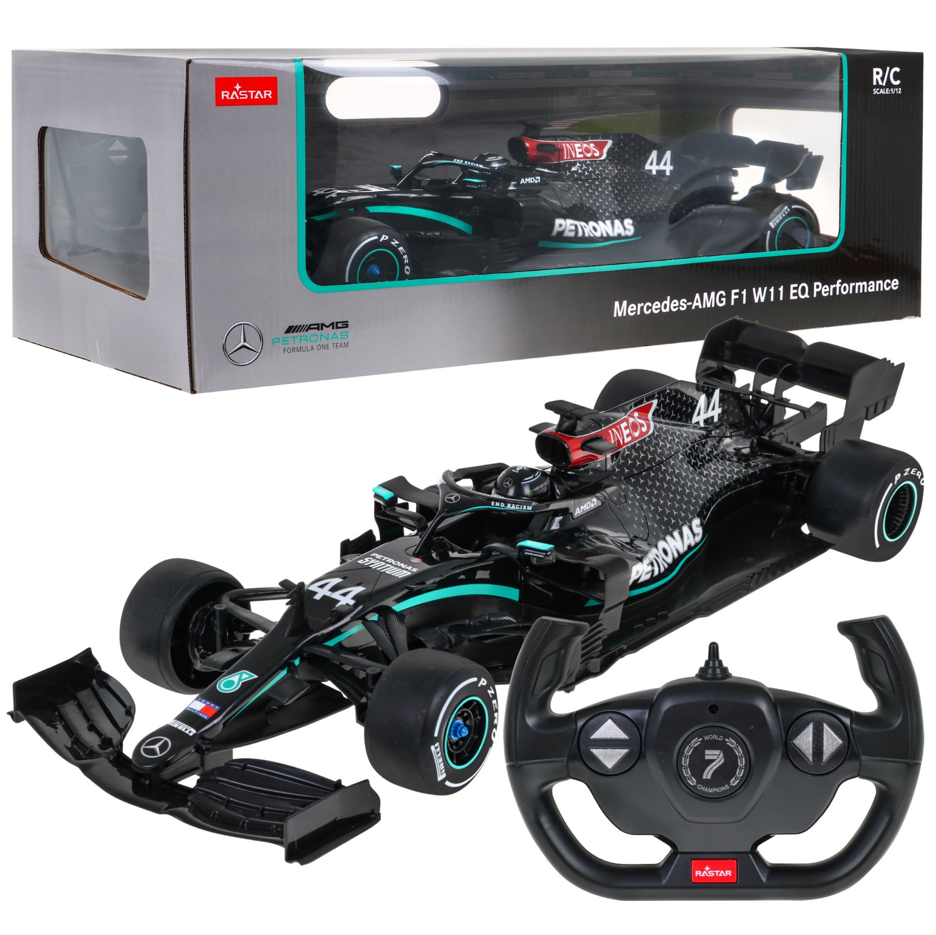 Rastar Mercedes-AMG F1 W11 EQ Performance Rotaļu mašīna 1:12 ZRC.98400.CZ (6930751320369) Radiovadāmā rotaļlieta