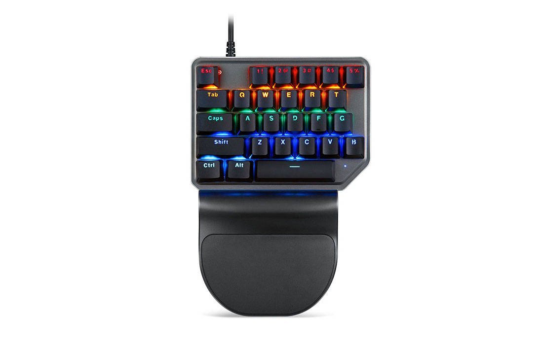 Motospeed K27 RGB Mehāniskā Ciparu Klaviatūra ar vadu / LED Apgaismojumu / USB / Melna (ENG) K27 (6953460505162) klaviatūra