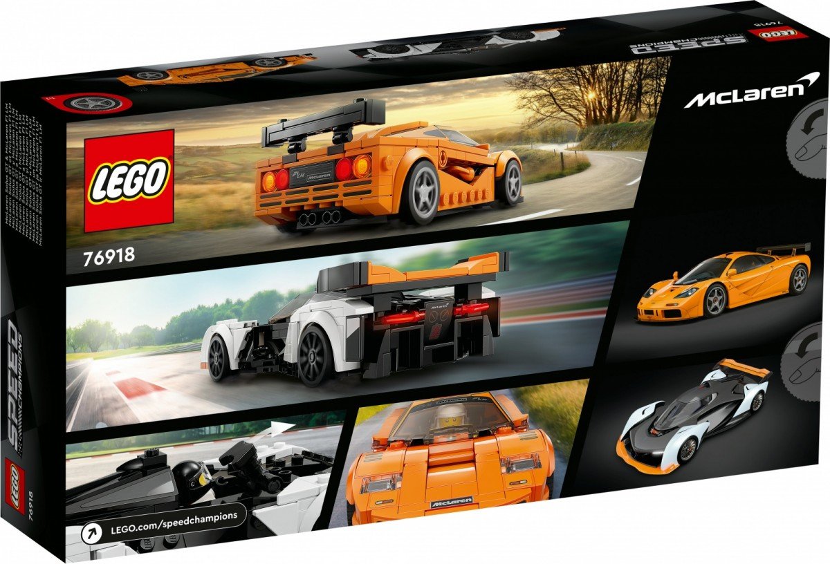 LEGO Speed Champions McLaren Solus GT and McLaren F1 LM (76918) LEGO konstruktors