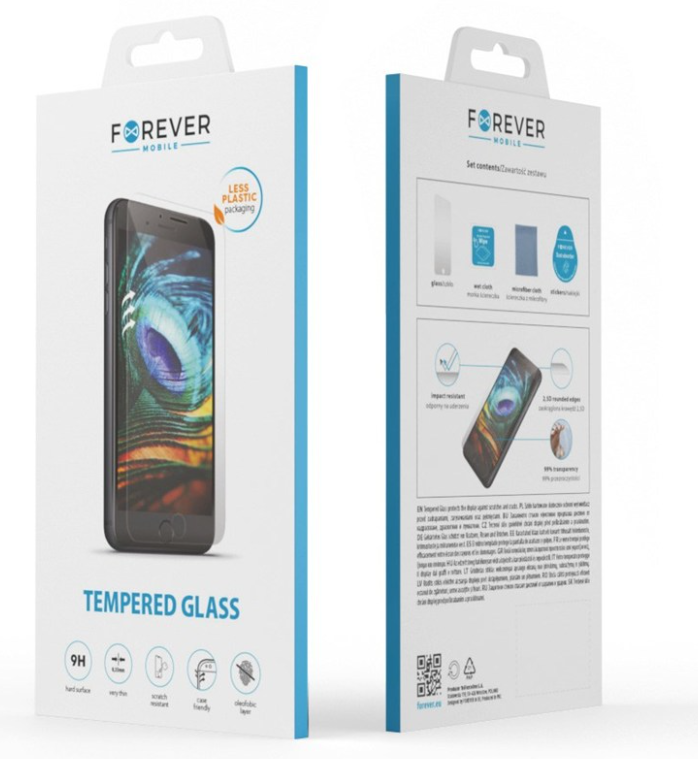 Forever Tempered Glass 2.5D Aizsargstikls priekš Apple iPhone 15 Pro aizsardzība ekrānam mobilajiem telefoniem