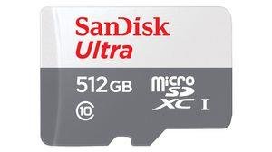 SanDisk Ultra microSDXC 512GB UHS-I Atmiņas karte SDSQUNR-512G-GN3MNW (619659196622) atmiņas karte