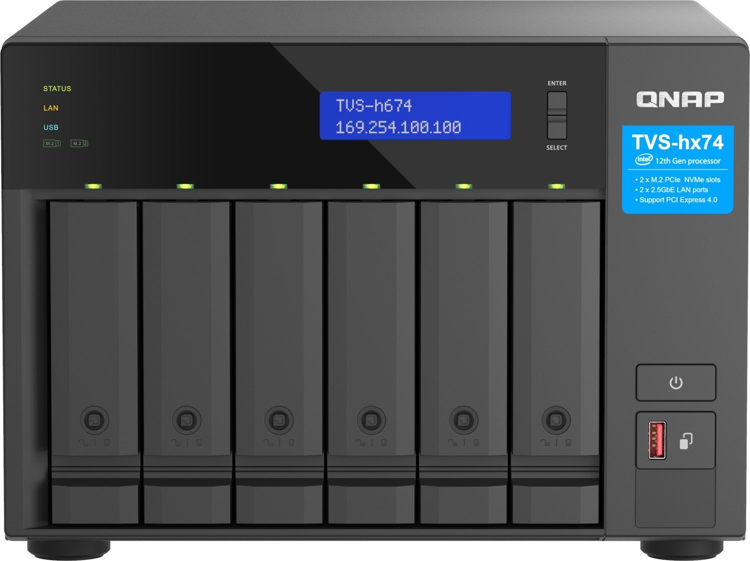 QNAP NAS TVS-h674-i3-16G