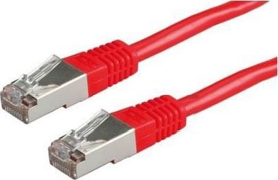 Netrack patch cable RJ45, snagless boot, Cat 5e FTP, 7m red kabelis, vads