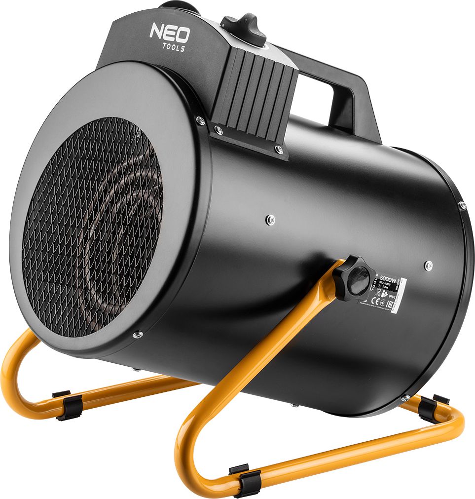 NEO TOOLS 90-069 electric space heater Stainless steel 5000 W IPX4 Black Klimata iekārta