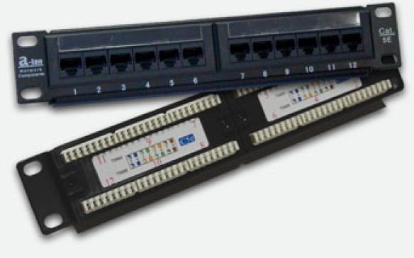 Alantec Patchpanel UTP 12 portow kat 5e pelny - PK014 PK014 (5901738552883) tīkla kabelis