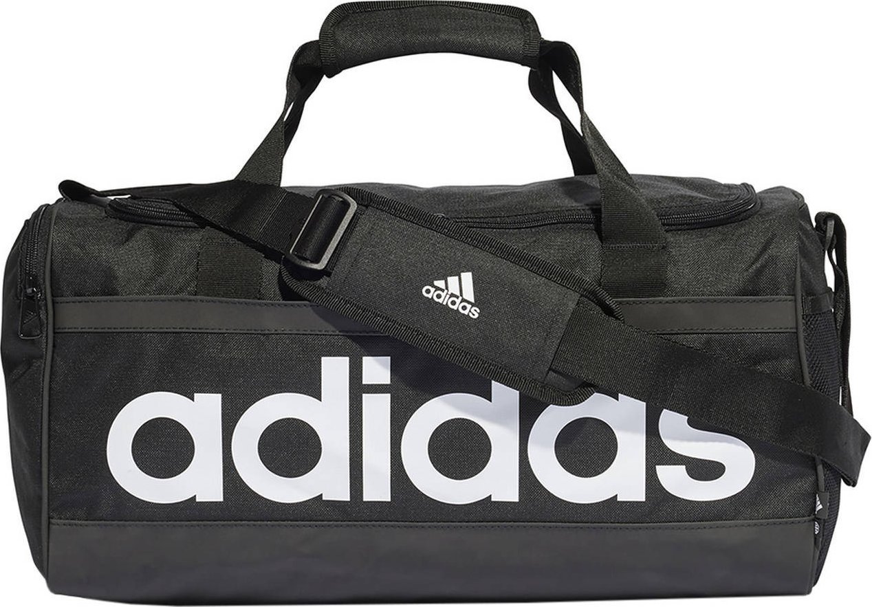 Adidas Torba sportowa Essentials Linear Duffel M czarna (HT4743) HT4743 (4066751024999) Sporta aksesuāri