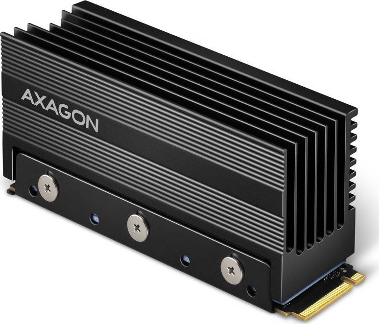 Axagon Passive aluminum heatsink for single-sided and double-sided M.2 SSD disks, size 2280, height 36 mm. adapteris