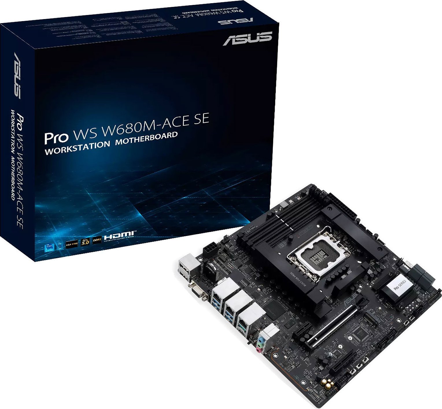 MBWS ASUS Intel 1700 PRO WS W680M-ACE SE pamatplate, mātesplate