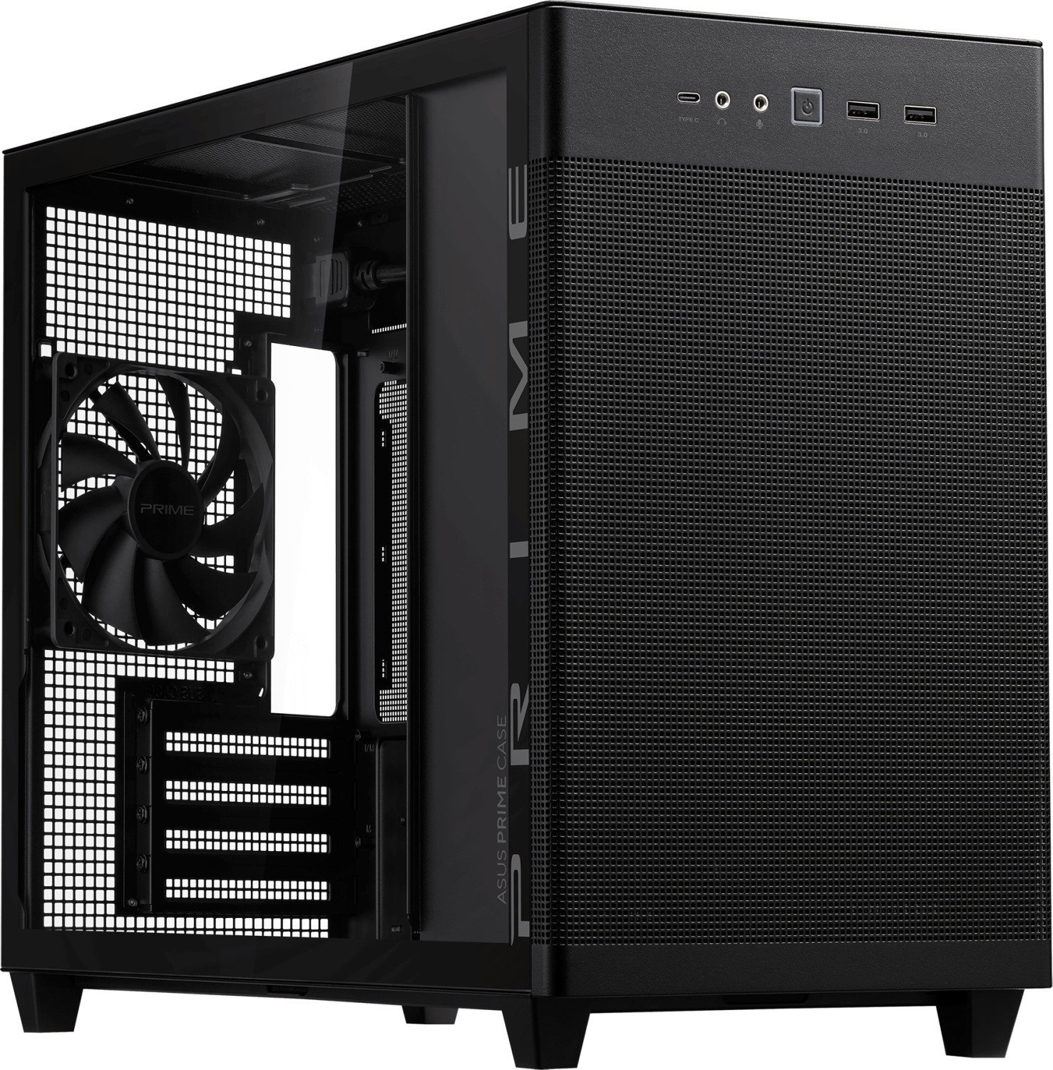 ASUS AP201 PRIME CASE TG Mini Tower Black Datora korpuss