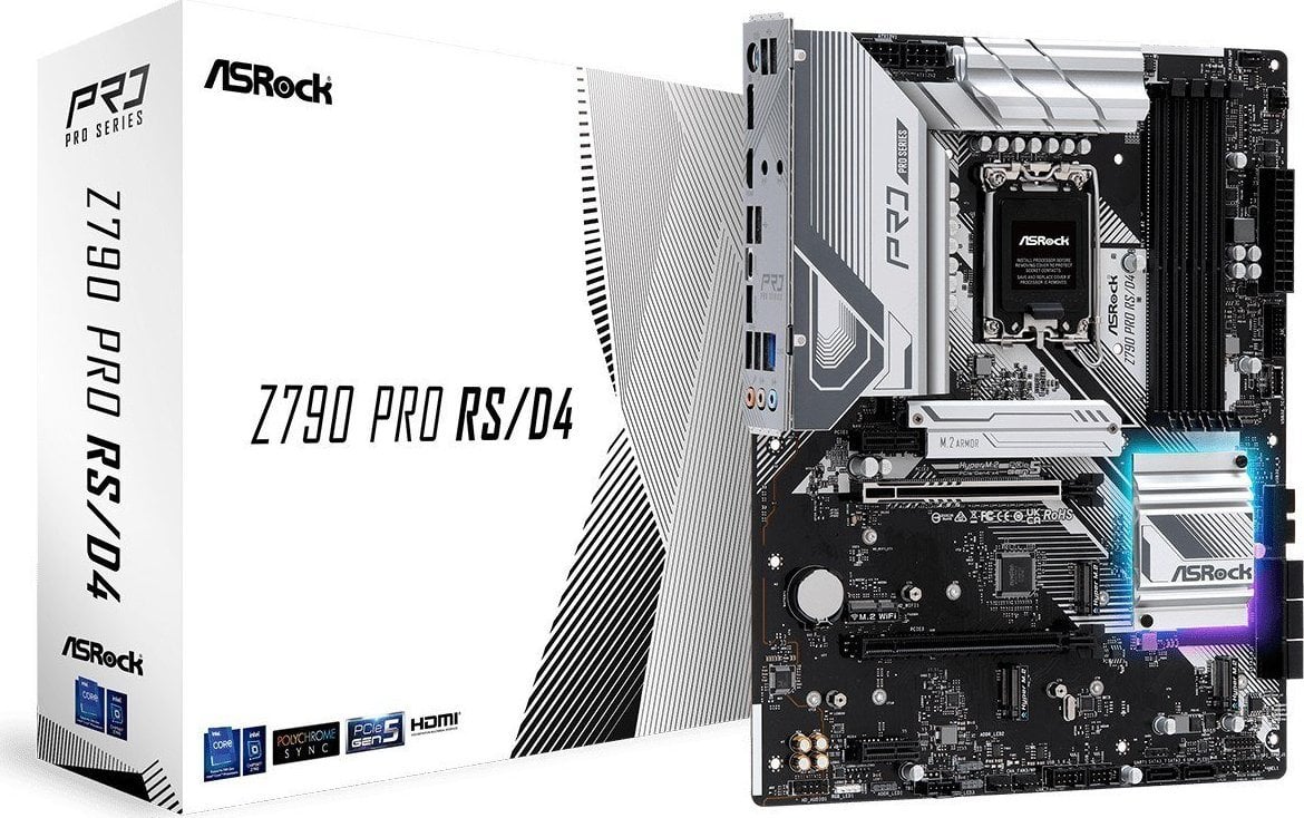 Plyta glowna Asrock Z790 Pro RS/D4 pamatplate, mātesplate