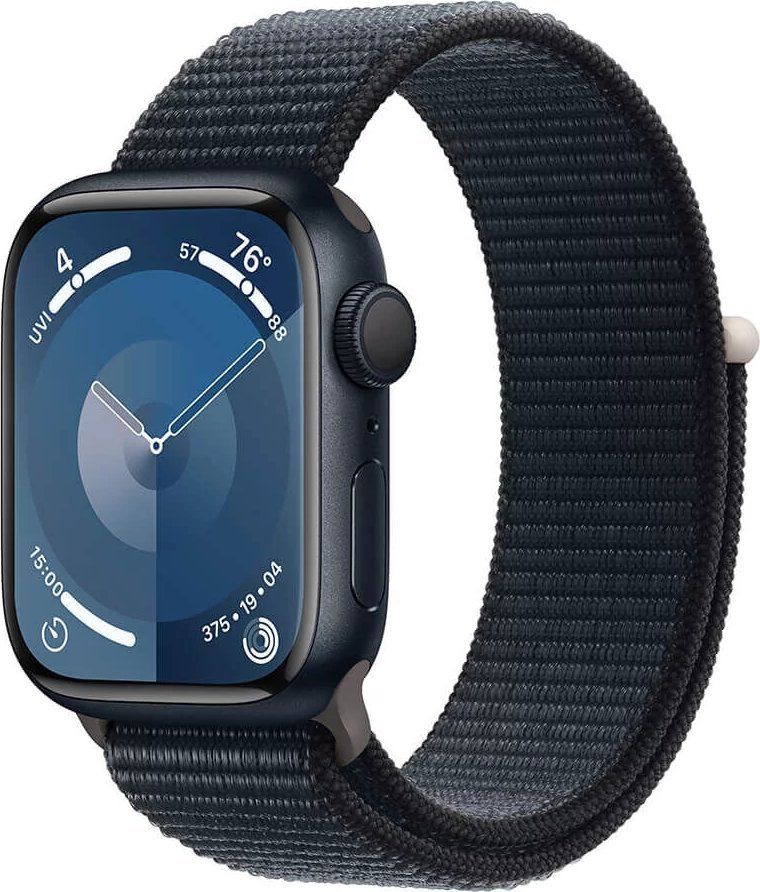 Watch Series 9 GPS 41mm Midnight Aluminium Case with Midnight Sport Loop Viedais pulkstenis, smartwatch