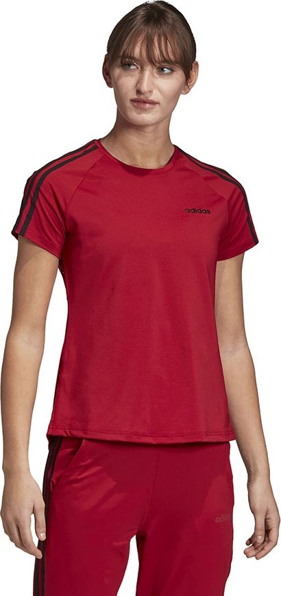 Adidas Koszulka damska W D2D 3S Tee czerwone r. XS (EI4835) EI4835 (4061619574180)